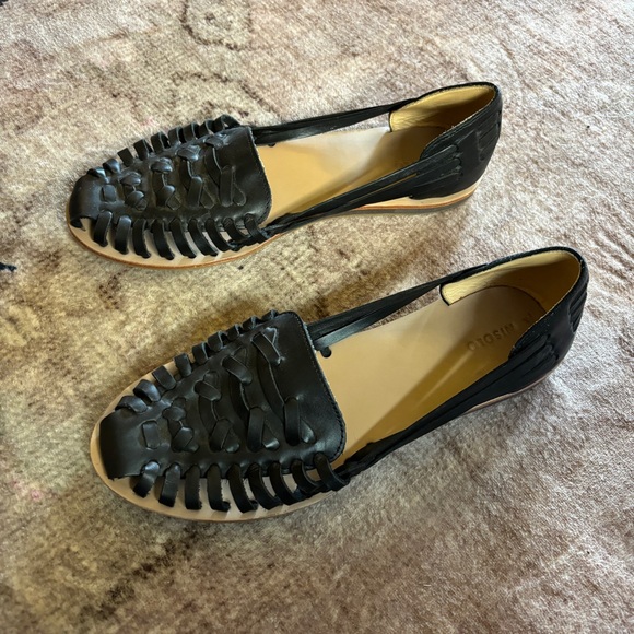 Black Nisolo Women's Huarache Sandal Like New | size 10 - Picture 12 of 16